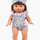 Minikane Conjunto de Mono retro Lou y Diadema en estampado Thelma