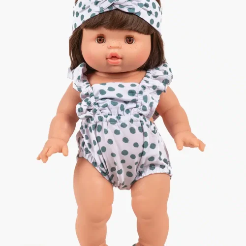 Minikane Conjunto de Mono retro Lou y Diadema en estampado Thelma