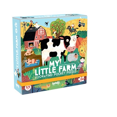 My Little Farm Pocket Puzzle y Juego de Observación Londji