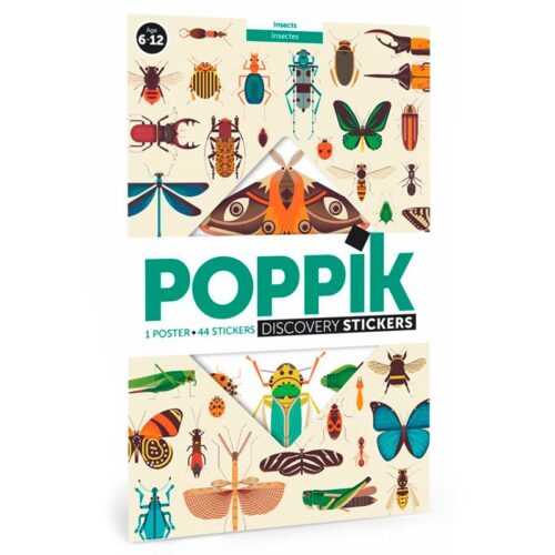 Gran Póster de Pegatinas Insectos Poppik