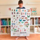 Gran Póster de Pegatinas Insectos Poppik