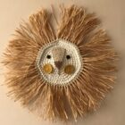 Small Crochet Lion/Rafia Mustard Ila y Ela