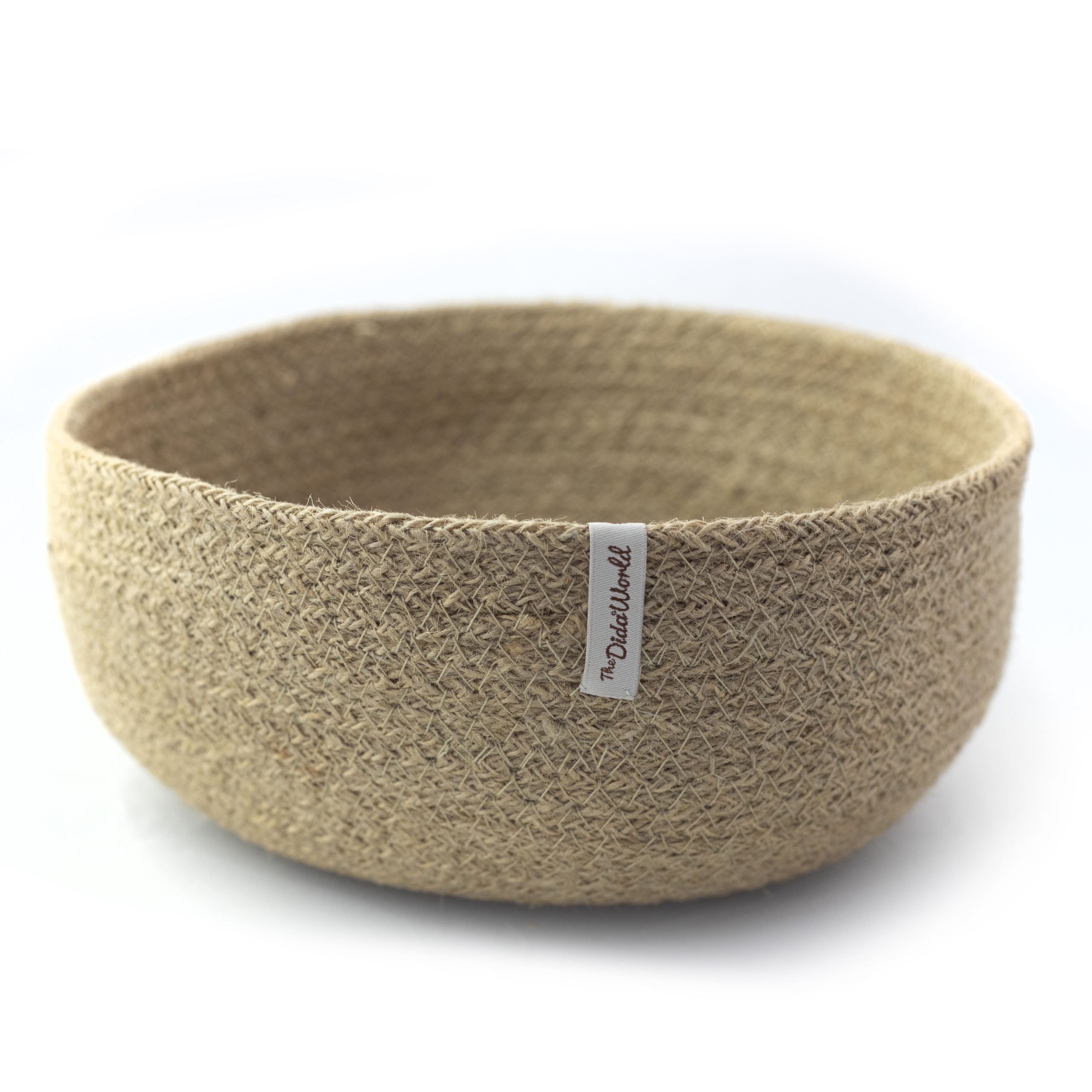 Cesta Redonda de Yute Natural Grande - Vacía Cesta Redonda de Yute Natural Grande - Vacía