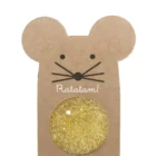 Gold Glitter Mouse Bouncy Ball