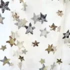 Capa Larga de Hada Con Estrellas Bordadas en Oro y Plata Ratatam