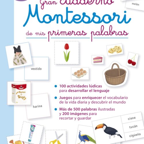 GRAN CUADERNO MONTESSORI DE MIS PRIMERAS PALABRAS