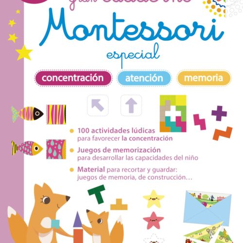 GRAN CUADERNO MONTESSORI ESPECIAL CONCENTRACIÓN, ATENCIÓN Y MEMORIA