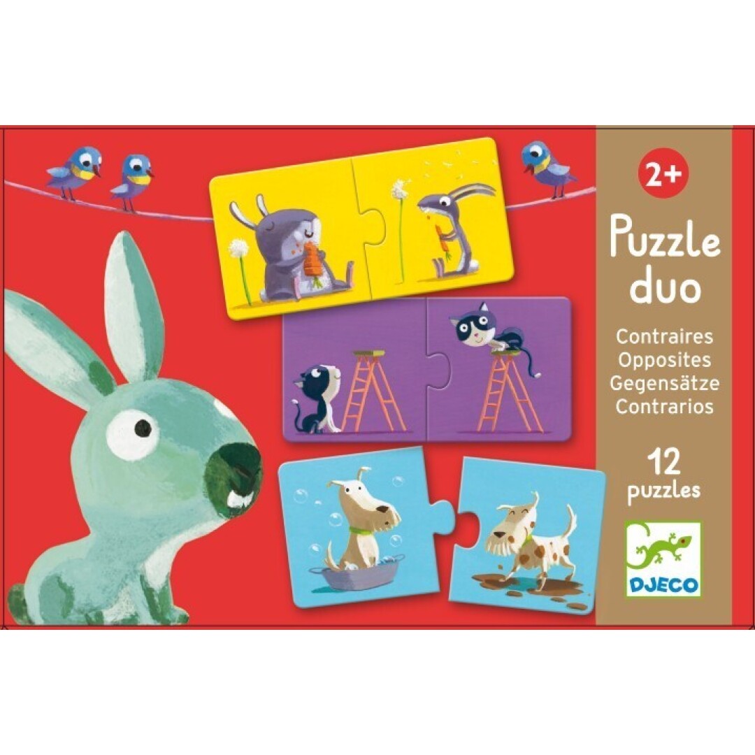 Educativos Puzzle dúo Contrarios Puzzle Duo Contrarios Djeco