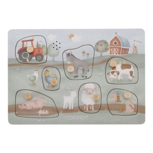 Puzzle Encajable con Sonido Pequeña Granja FSC Little Dutch