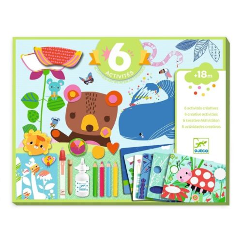 Cofre con Seis Actividades Creativas +18m Djeco