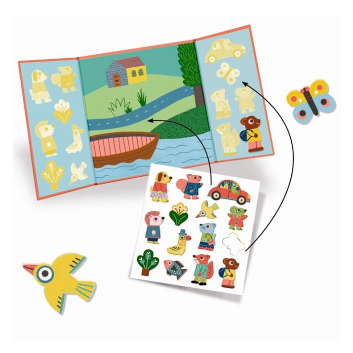 Pegatinas Reposicionables Los Animales Djeco