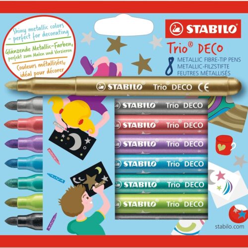 Rotuladores Trio Deco 8 unidades Stabilo