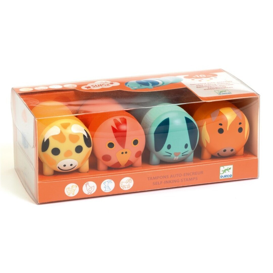 Sellos para los peques Animales de la granja Sellos para peques Animales de la Granja Djeco