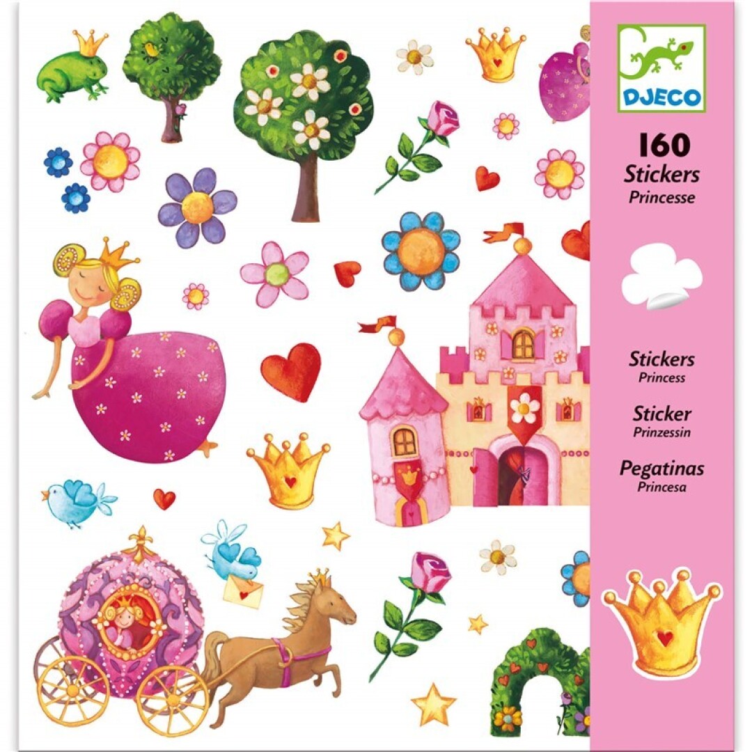 juego1 160 Pegatinas Princesa Marguerite Djeco