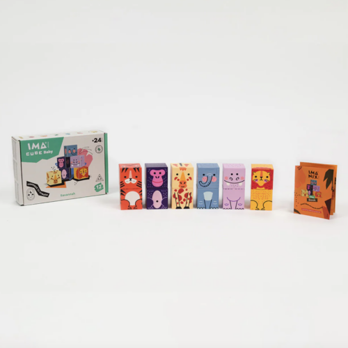 Braintoys ImaCube Baby Savannah 12 piezas
