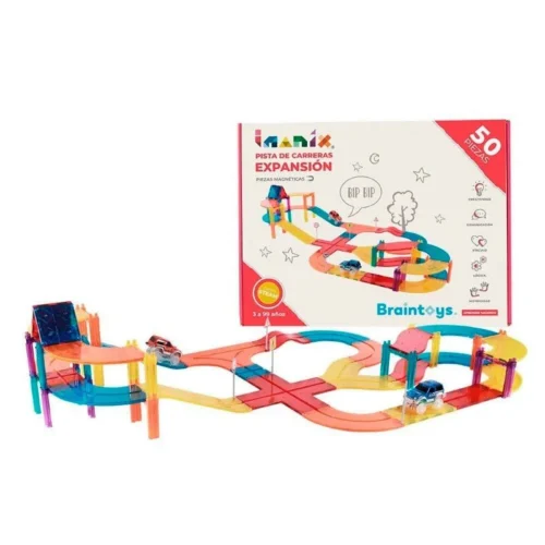 Braintoys Imanix Pista de Carreras 50 piezas