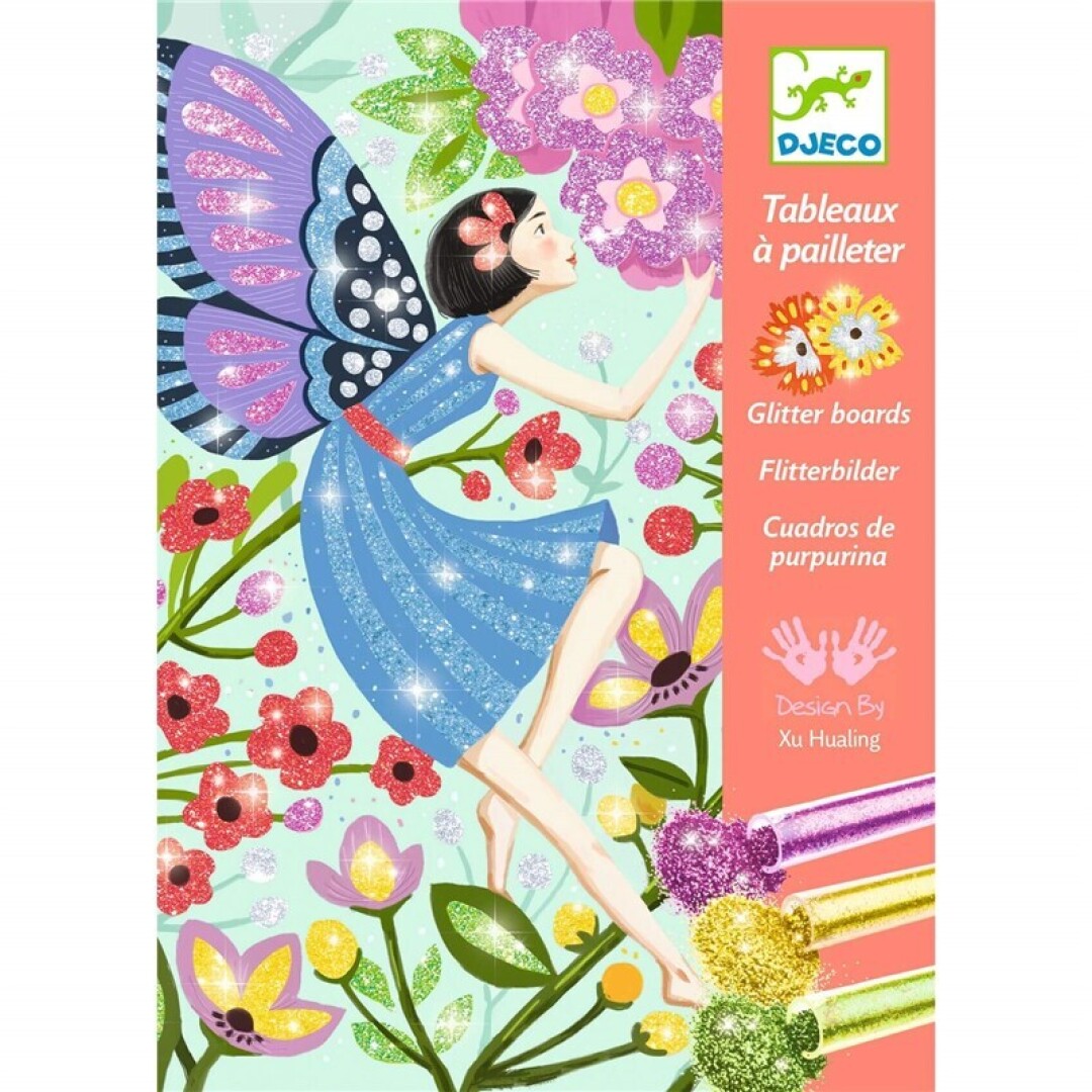 Cuadros de purpurina La dulzura de las hadas Djeco