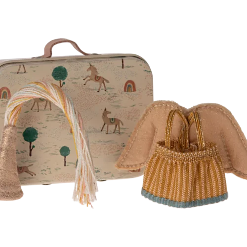 Ropa de hadas en maleta para Ratón hermana menor Maileg