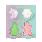 Caja Baño 4 Figuras de Navidad Efervescentes Aromatizadas Inuwet
