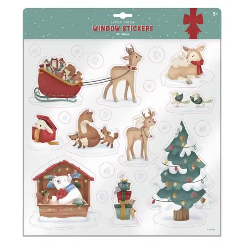 Pegatinas de Ventana de Navidad Little Dutch