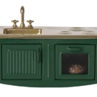 Cocina Ratón Verde Oscuro Maileg