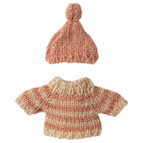 Jersey y gorro de punto Ratón hermana mayor Maileg