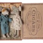 Mamá y Papá Ratón en caja Maileg