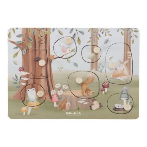 Puzzle Encajable con Sonido Forest Friends FSC Little Dutch