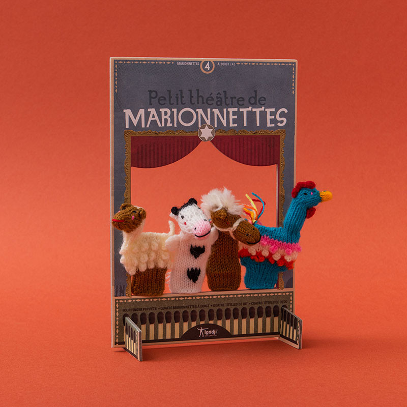 Marionetas de dedo Animales de la Granja Londji