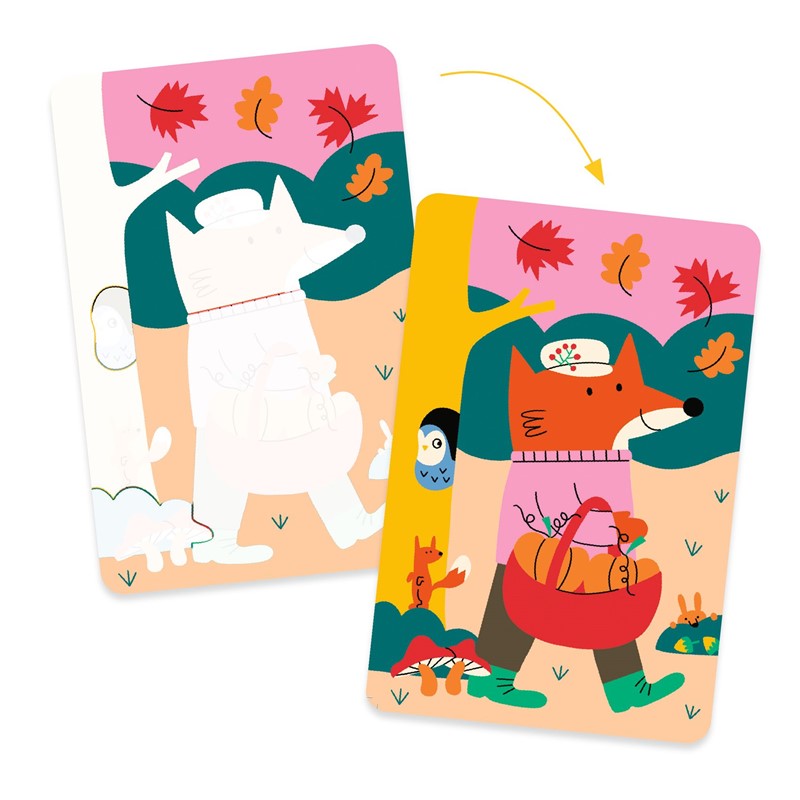 Colorear con Agua las Cuatro Estaciones Djeco