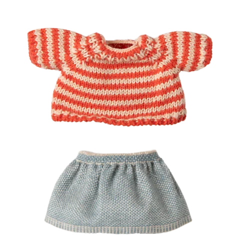 Jersey y falda de punto Ratón hermana mayor Maileg