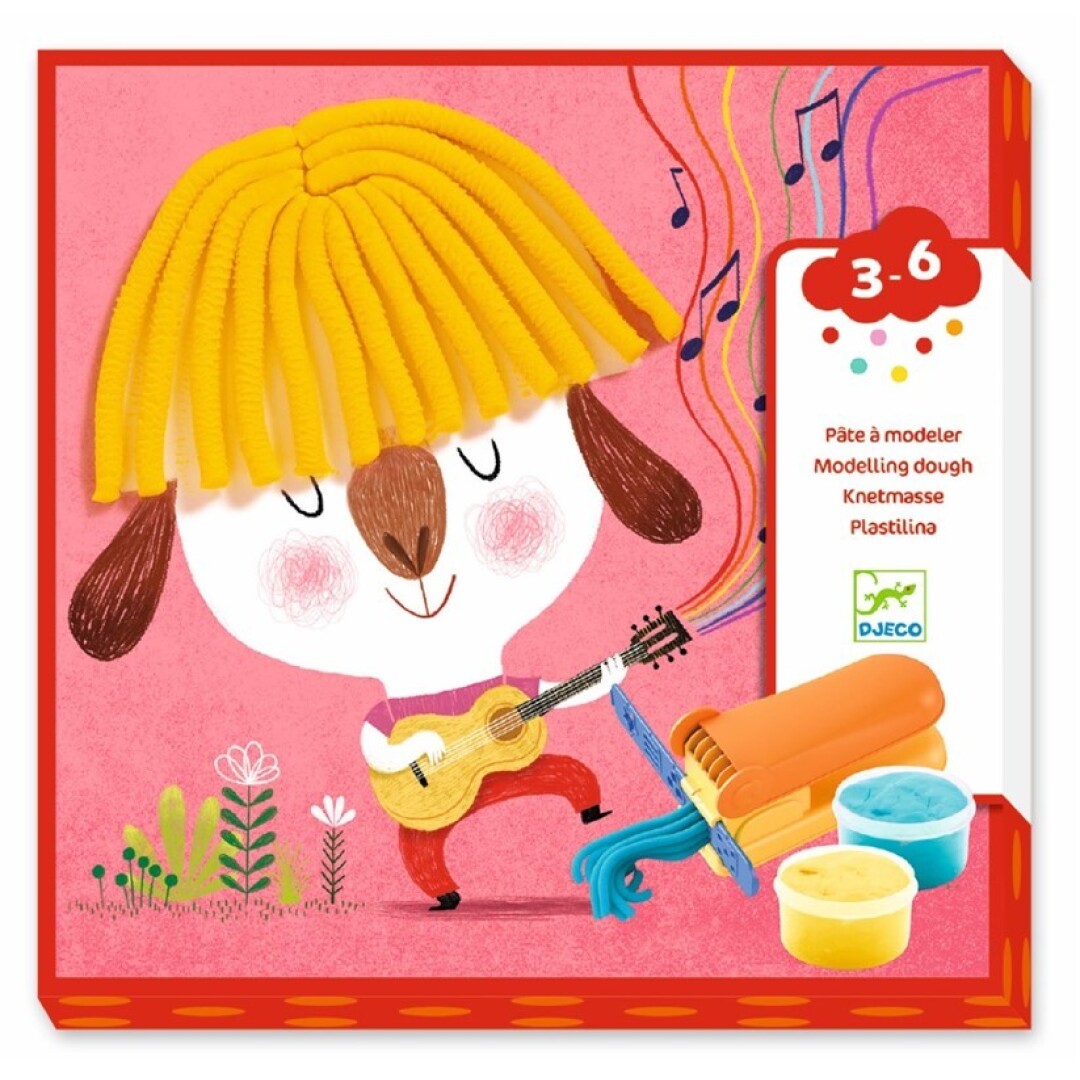 Moldear Rizos y cabello liso Moldear Rizos y Cabello liso con Plastilina Djeco