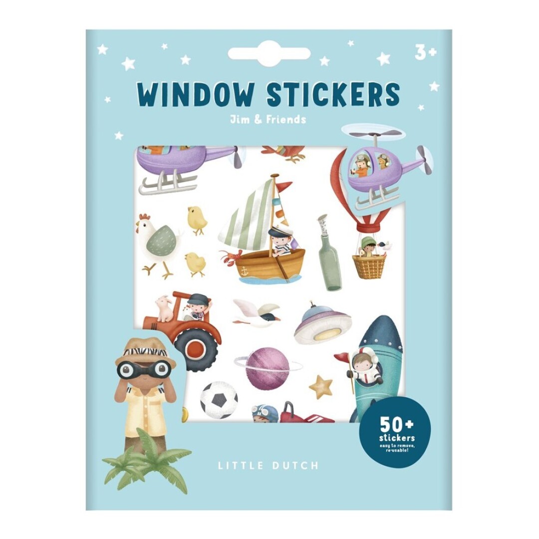 PEGATINAS DE VENTANA JIM & FRIENDS LITTL Pegatinas para Ventana Jim and Friends Little Dutch