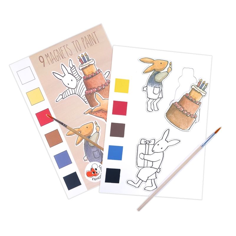 MAGNETS TO PAINT Imanes para Colorear con Acuarela Seca Egmont Toys
