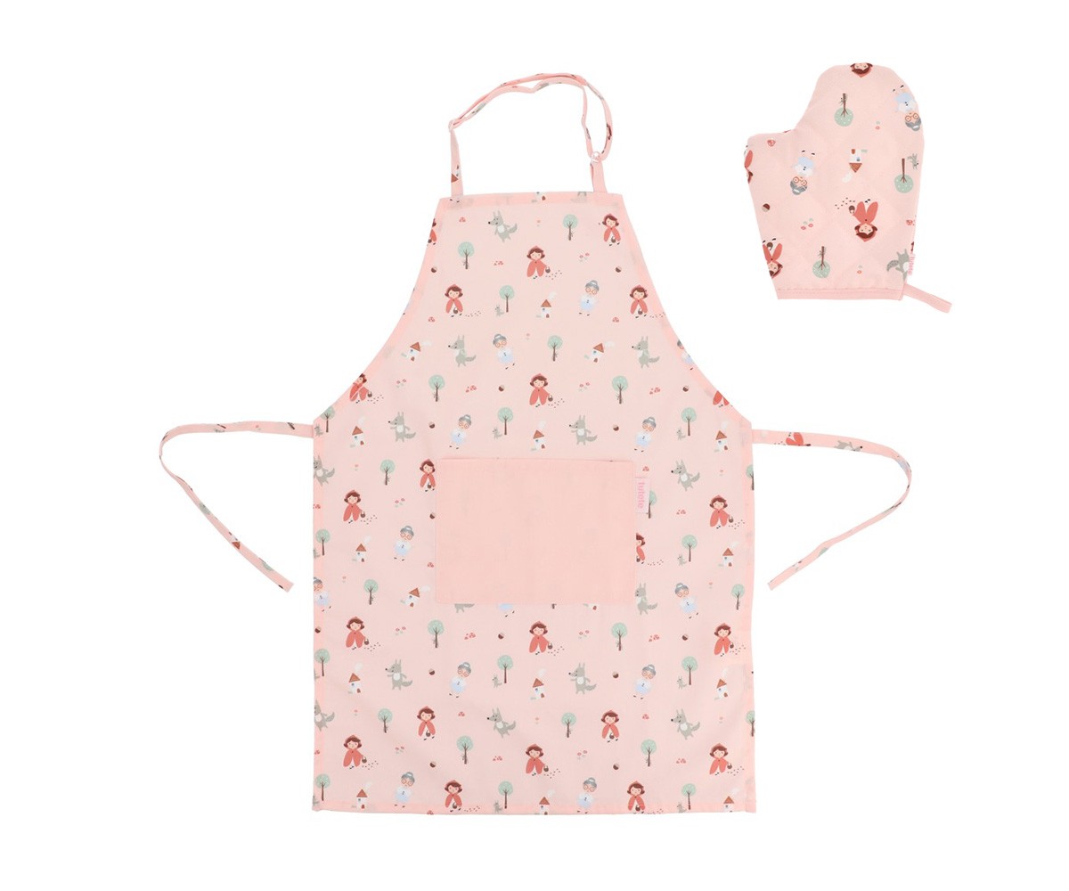 juego1 Set Delantal Little Red Monneka