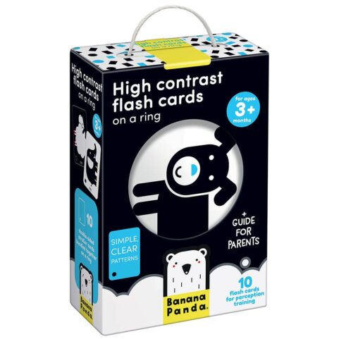 Alto Contraste fash cards on a ring Banana Panda