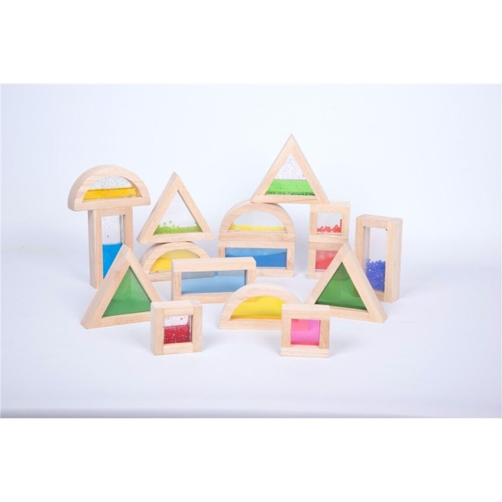 juego1 Tickit Bloques sensoriales de madera 16 piezas