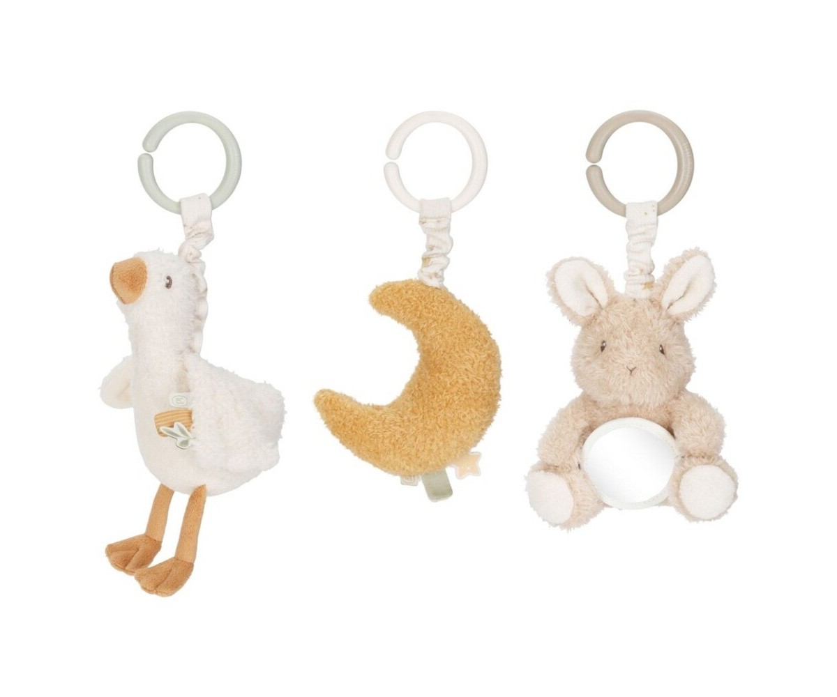 juego1 Juguetes para Colgar con Anillas Newborn Naturals Little Dutch