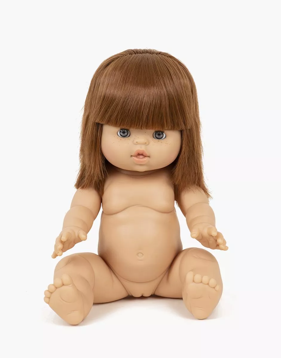 Capucine, muñeca Gordis de 34cm con ojos dormilones Minikane Capucine aux yeux Dormeurs