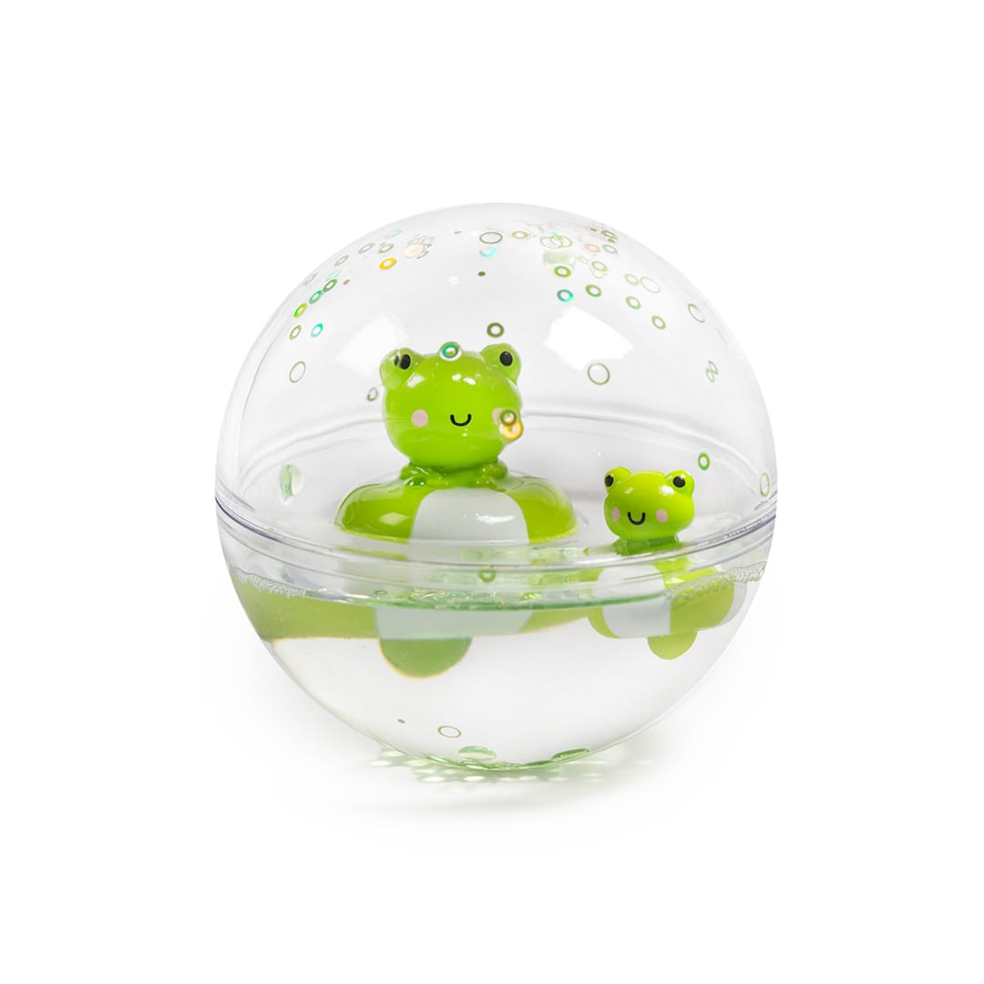 juego1 Petit Boum Happy Bubbles Froggies Bola Sensorial para el Baño Ranas