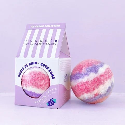 bomba de baño coleccion helado - aroma arandanos