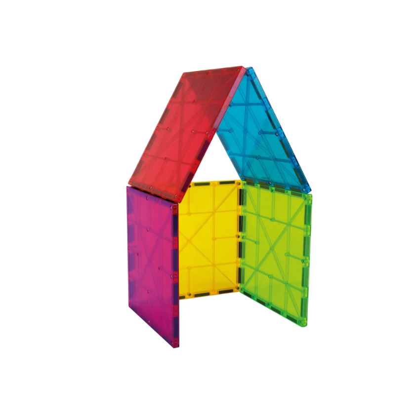 juego1 Braintoys Imanix Cuadrados Grandes 5 piezas