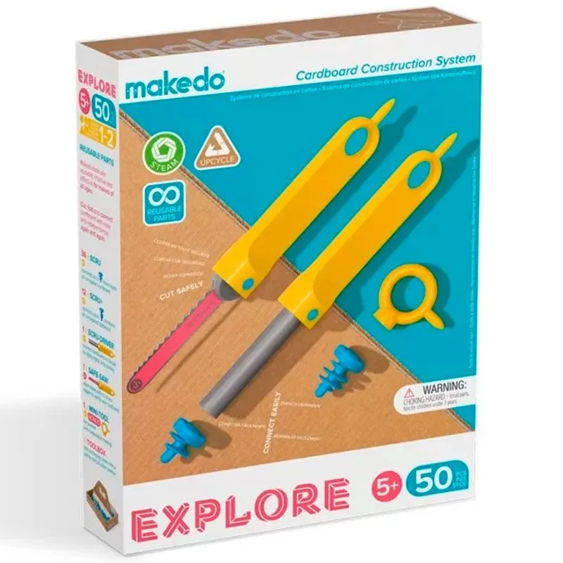 juego1 Explore Kit de 50 Piezas Makedo
