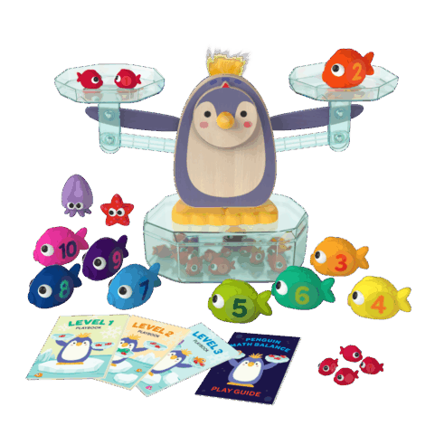 Math Scale Toy Balanza Pingüino