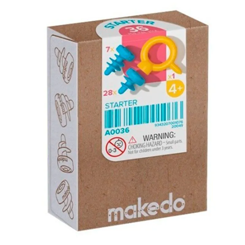 juego1 Starter Kit de 36 Piezas Makedo