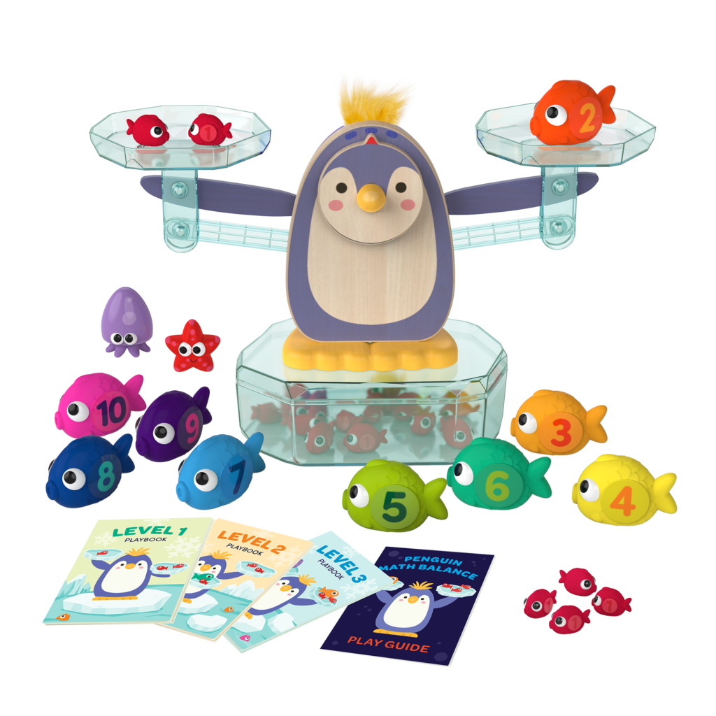 juego1 Math Scale Toy Balanza Pingüino