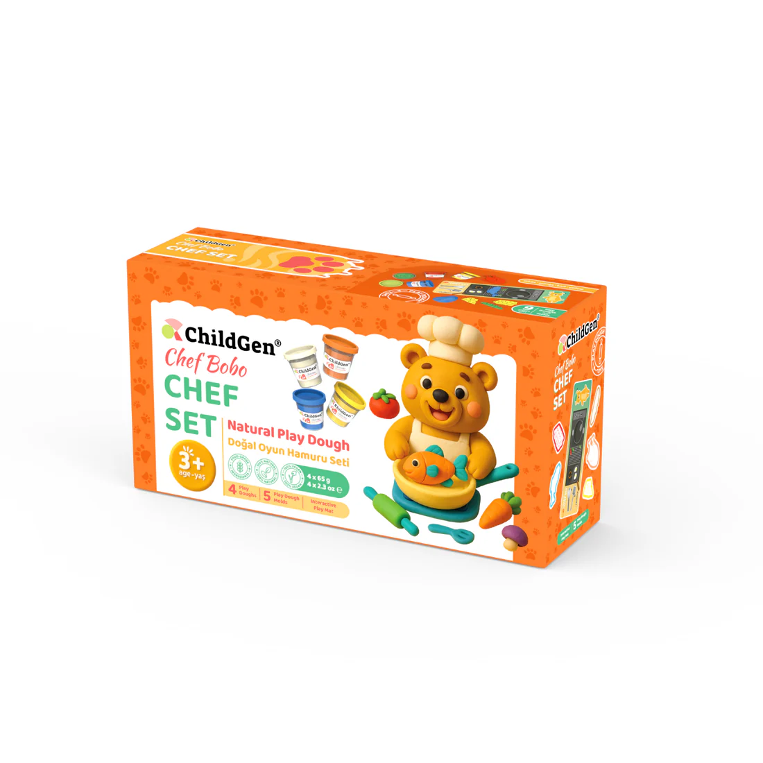juego2 Paw Pals Chef Set de Plastilina Orgánica Child Gen