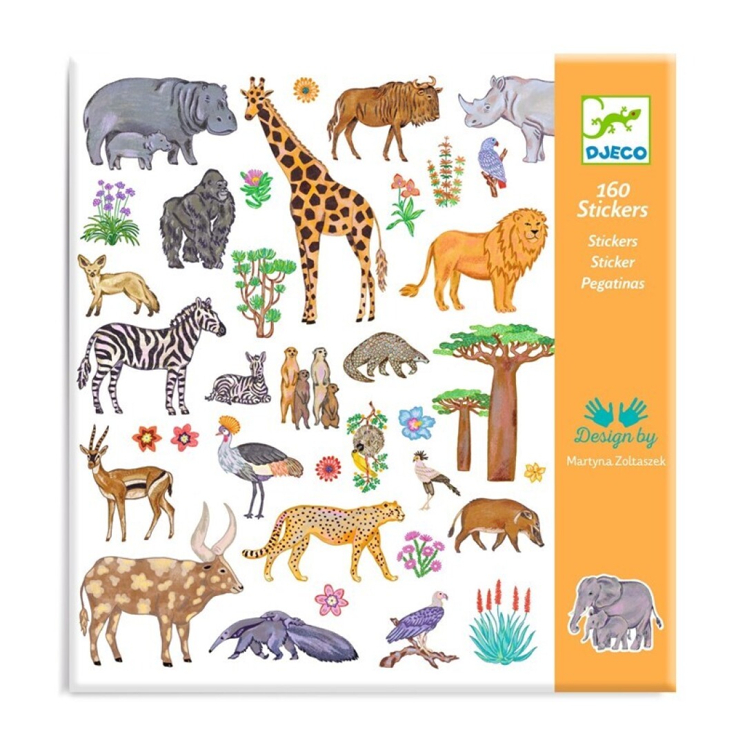 juego1 160 Pegatinas Kenia Djeco