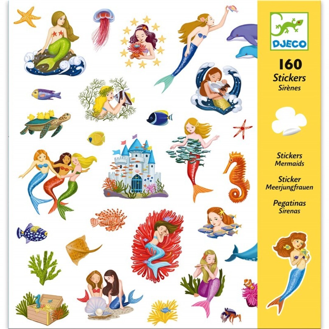 juego1 160 Pegatinas Sirenas Djeco