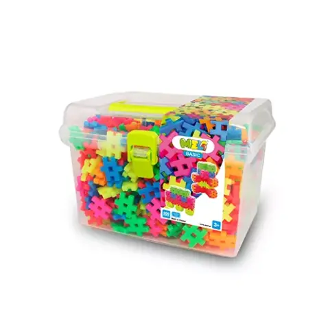 Bloques Meli Basic Neon Travel Box 500 piezas